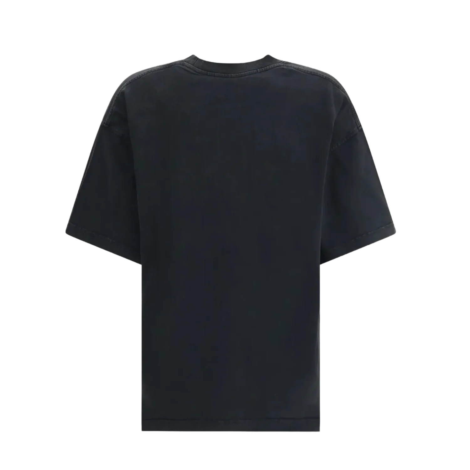 Alexander Wang 'Embossed Logo' Shrunken Washed Black Tee - Image 2