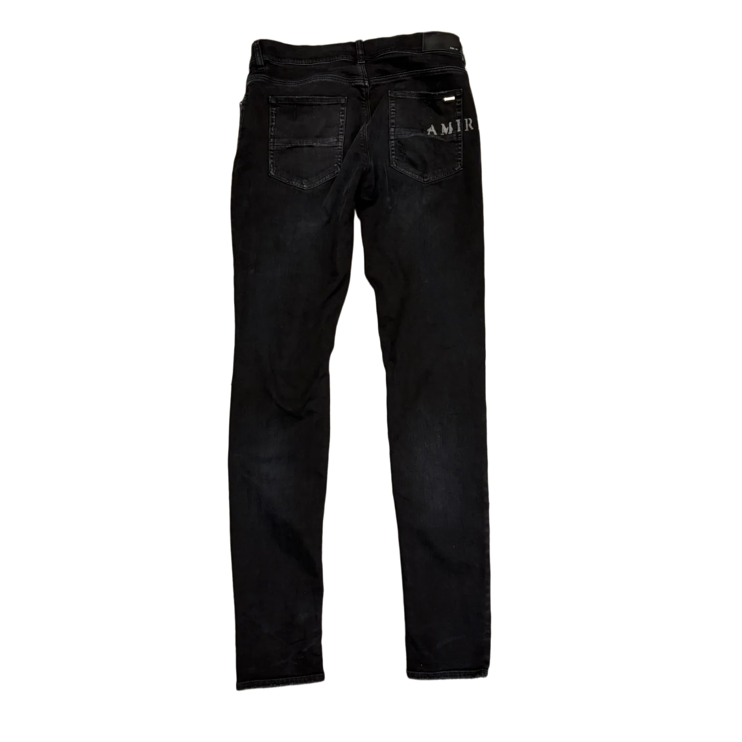 Amiri 'Black' Hibiscus Flower Stencil Jeans - Image 2