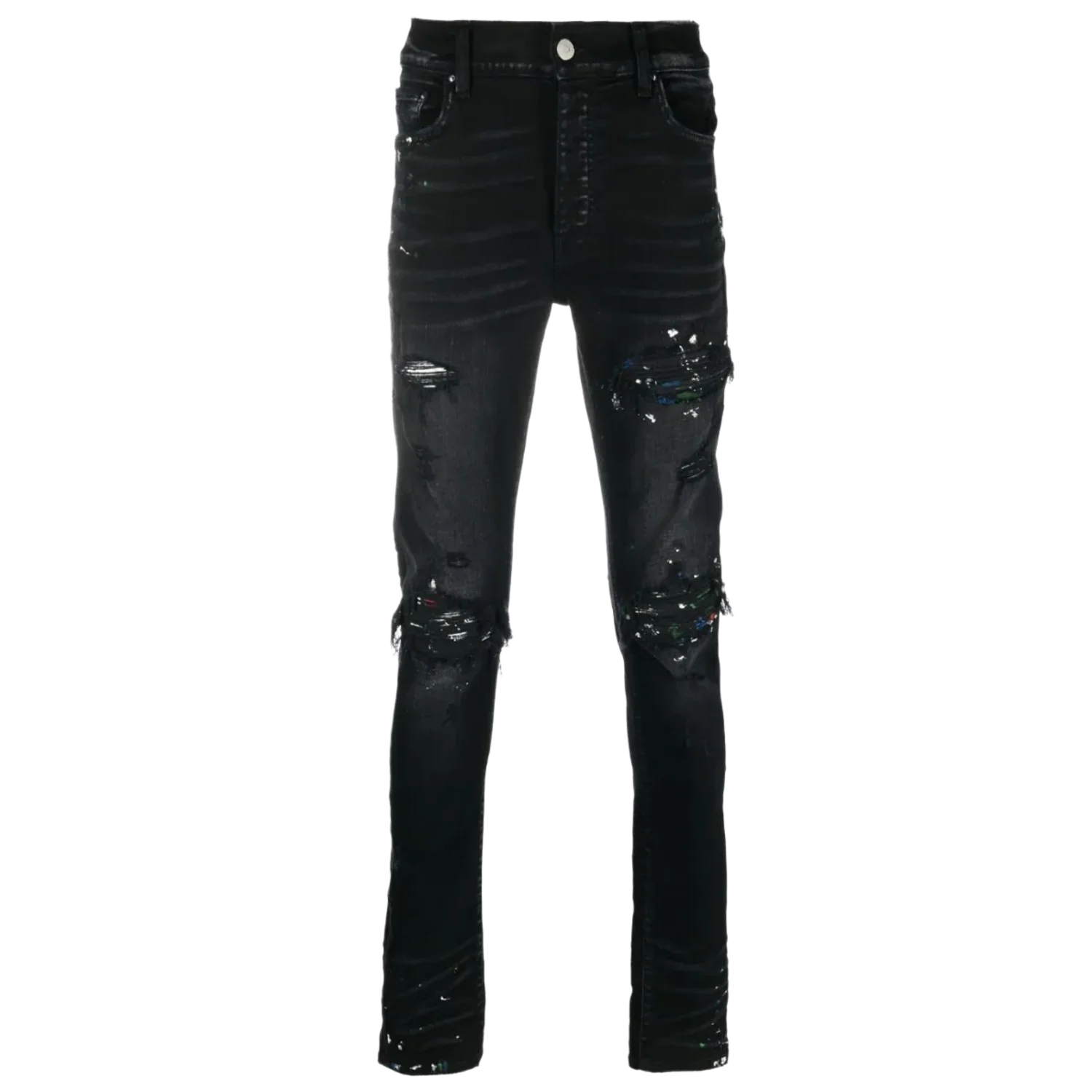 Amiri 'MX1 Paint Splatter' Black Jeans