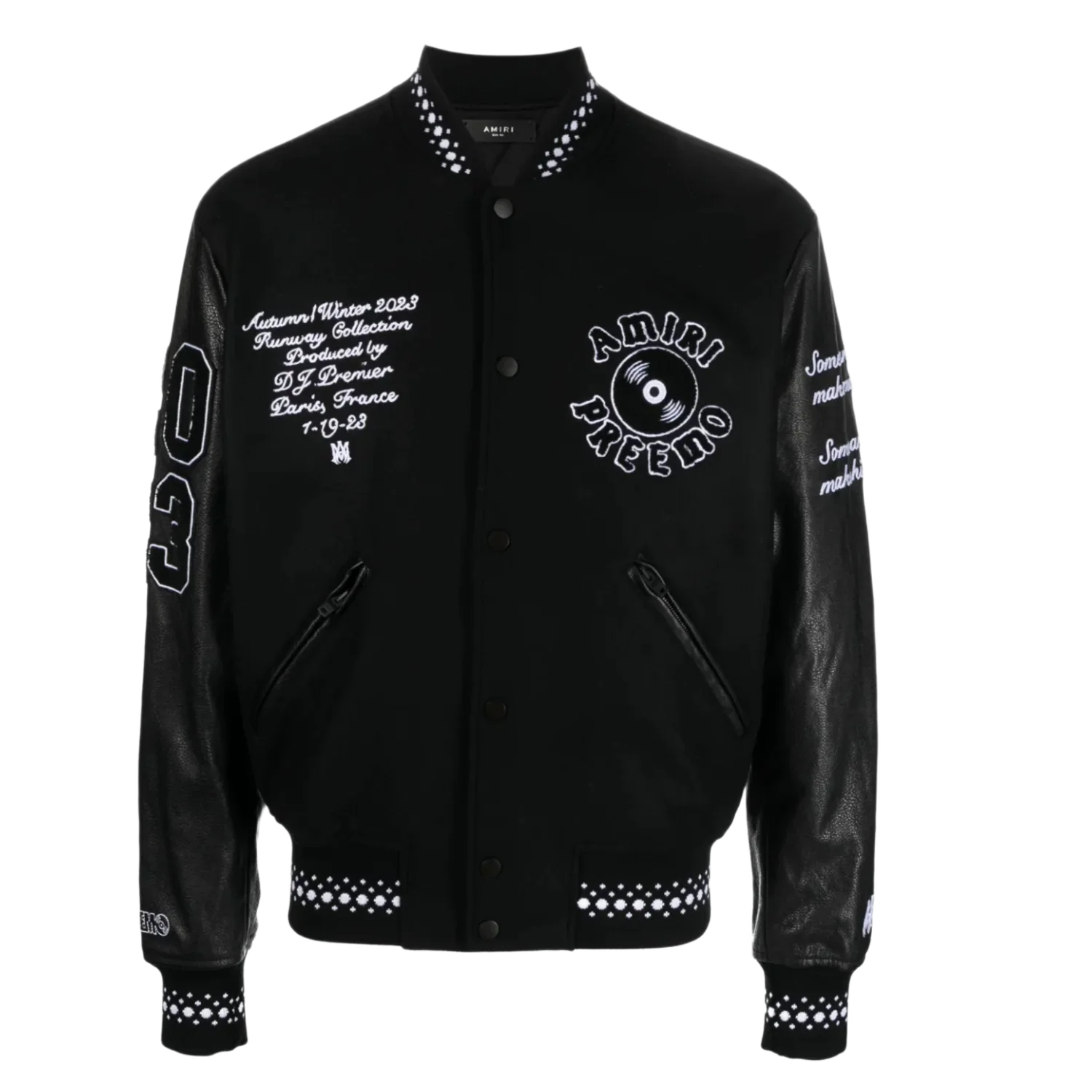 Amiri 'Preemo DJ' Wool Blend Varsity Jacket