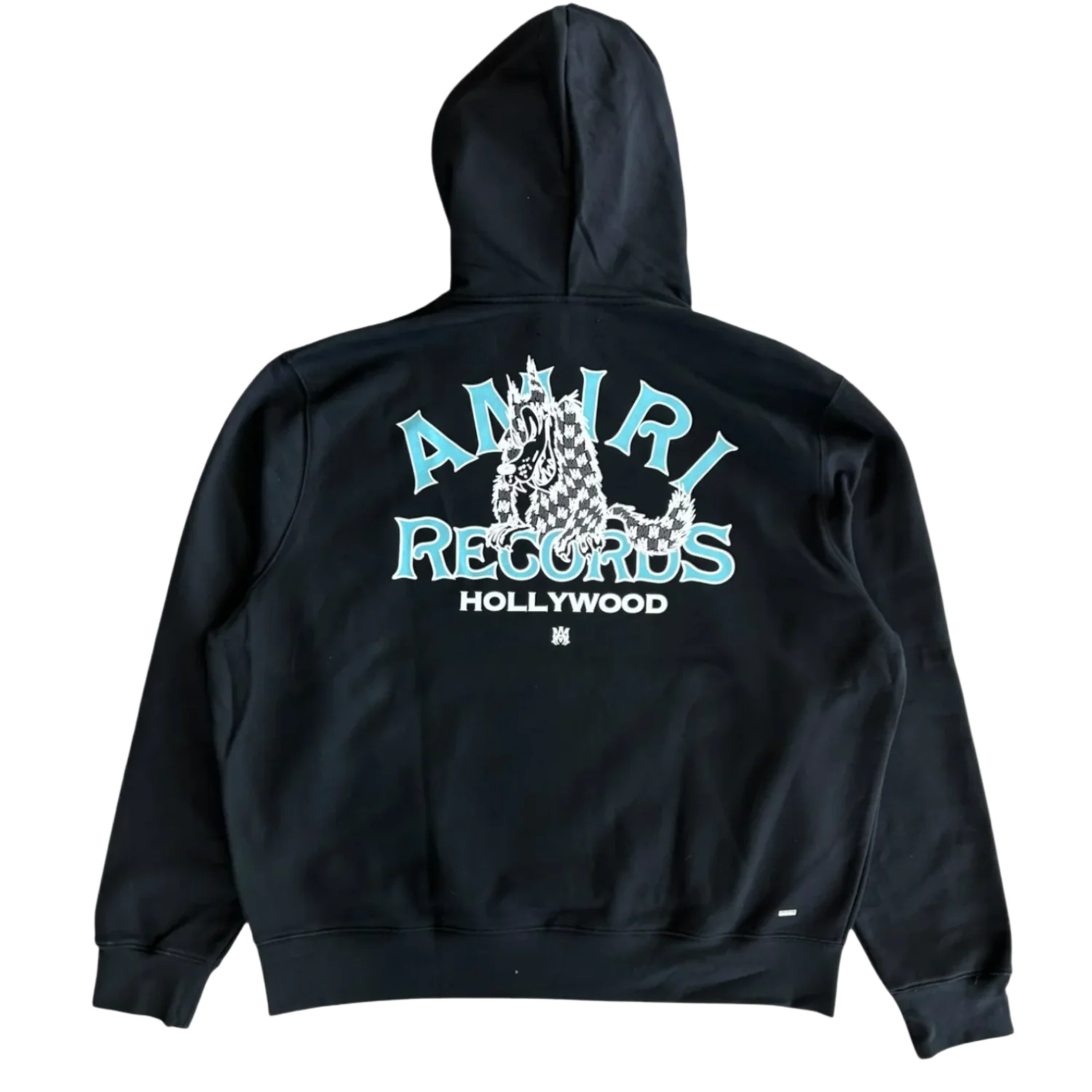 Amiri 'Records Wolf' Black Hoodie - Image 2