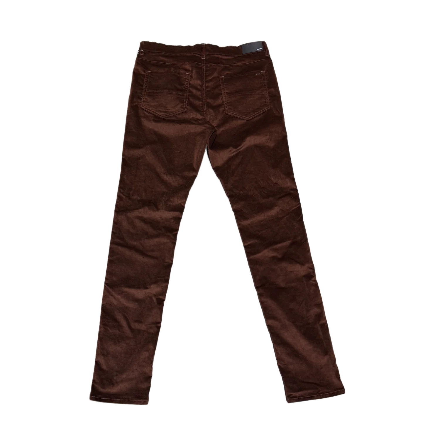 Amiri 'Tobacco' Skinny Velour Pants - Image 2