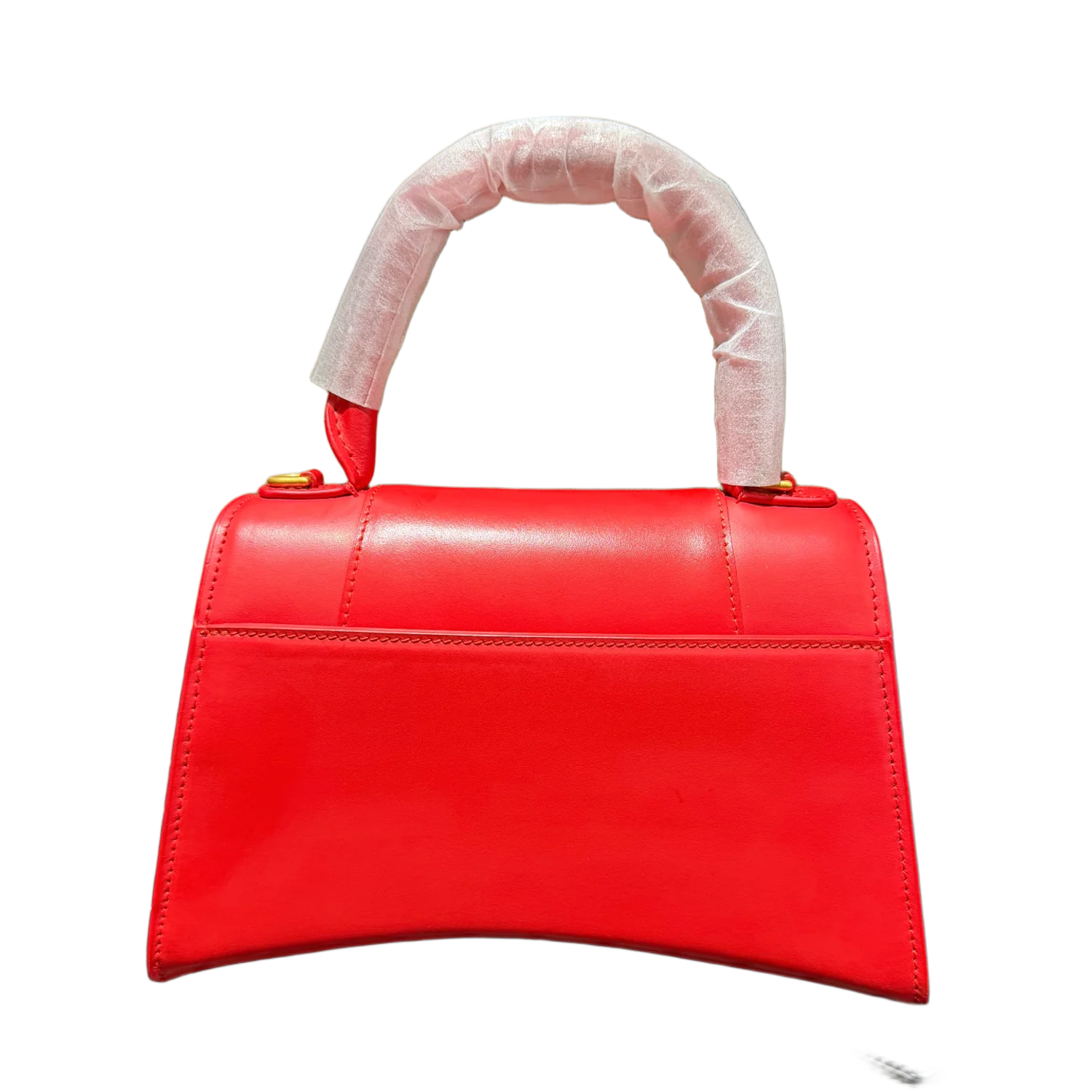 Balenciaga Hourglass S 'Red Leather' Top Handle Gold Hardware Handbag - Image 2