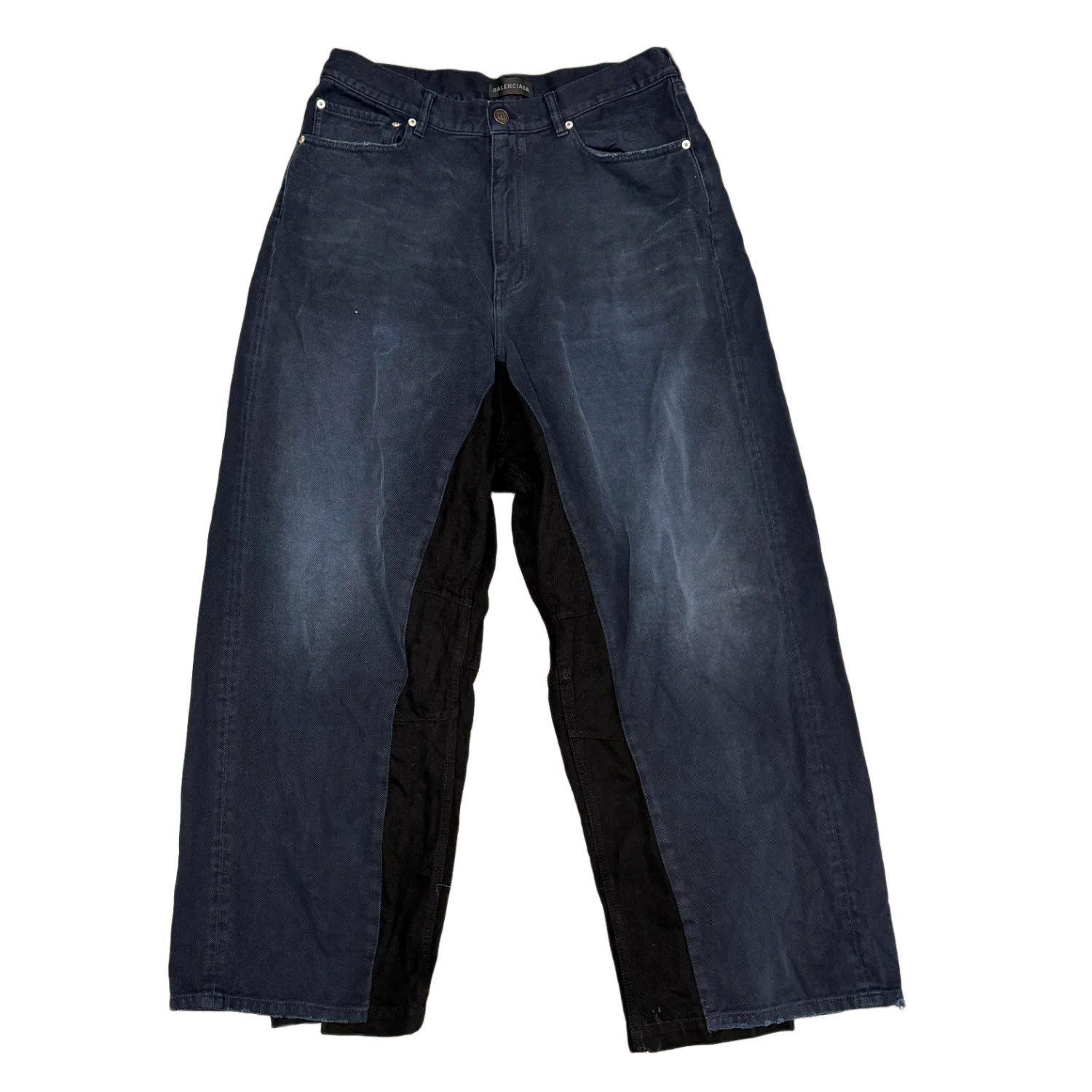 Balenciaga 'Navy/Black' Split Jeans