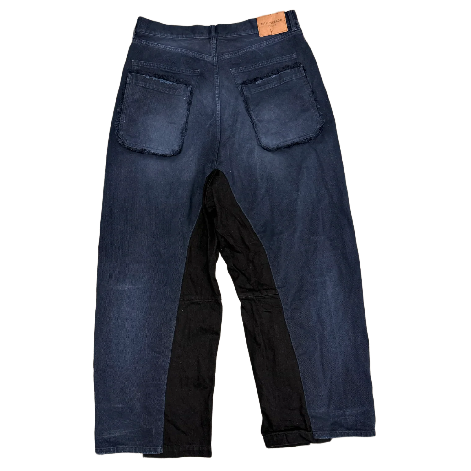 Balenciaga 'Navy/Black' Split Jeans - Image 2