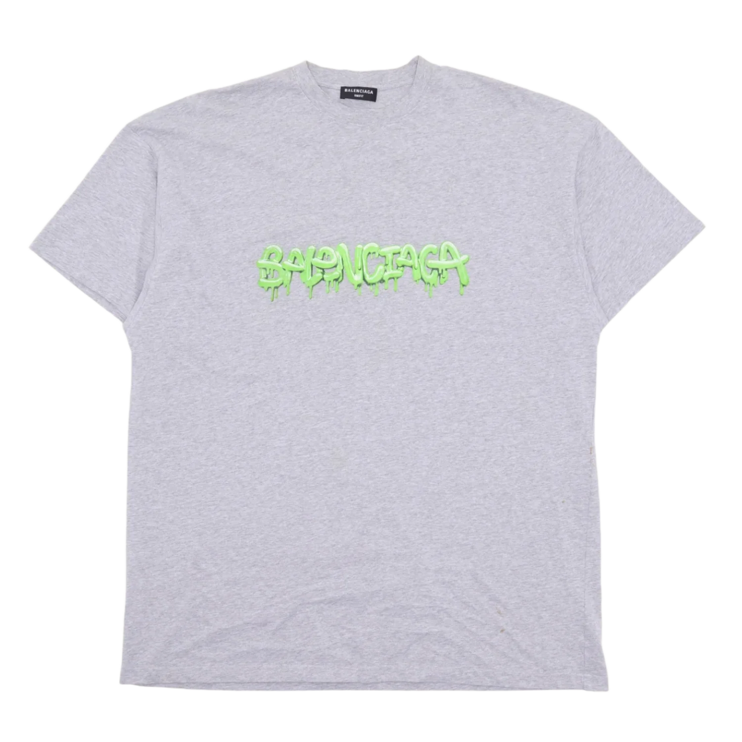 Balenciaga 'Slime Logo' Oversized Grey Tee