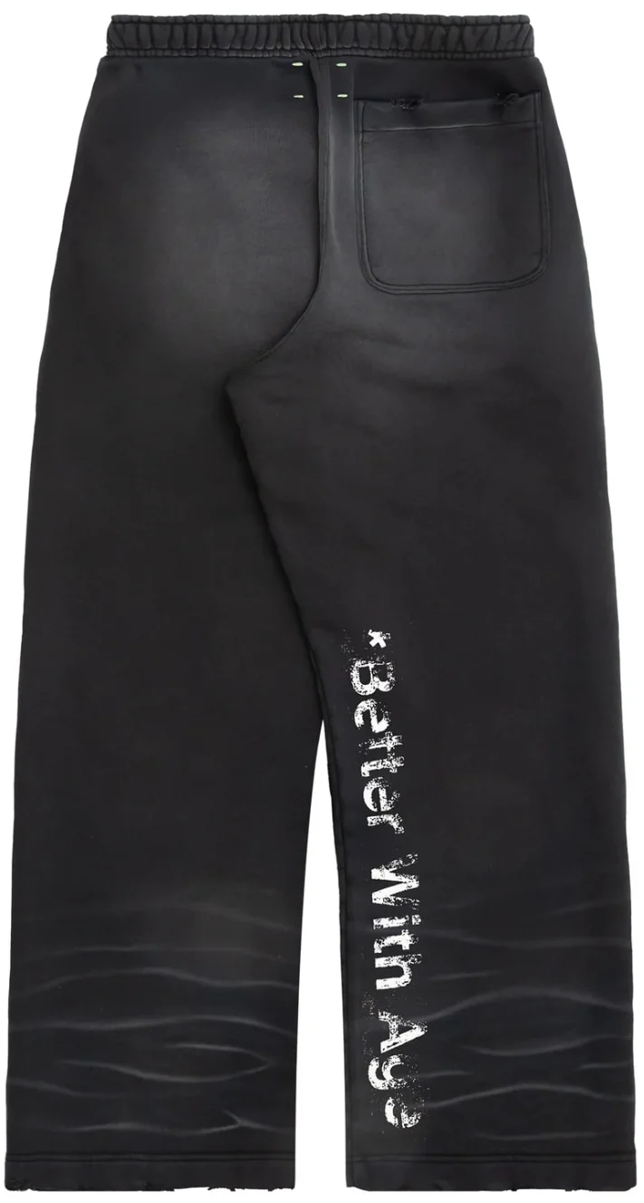 *Better With Age 'Fuck You' Black Sweatpants - Image 2