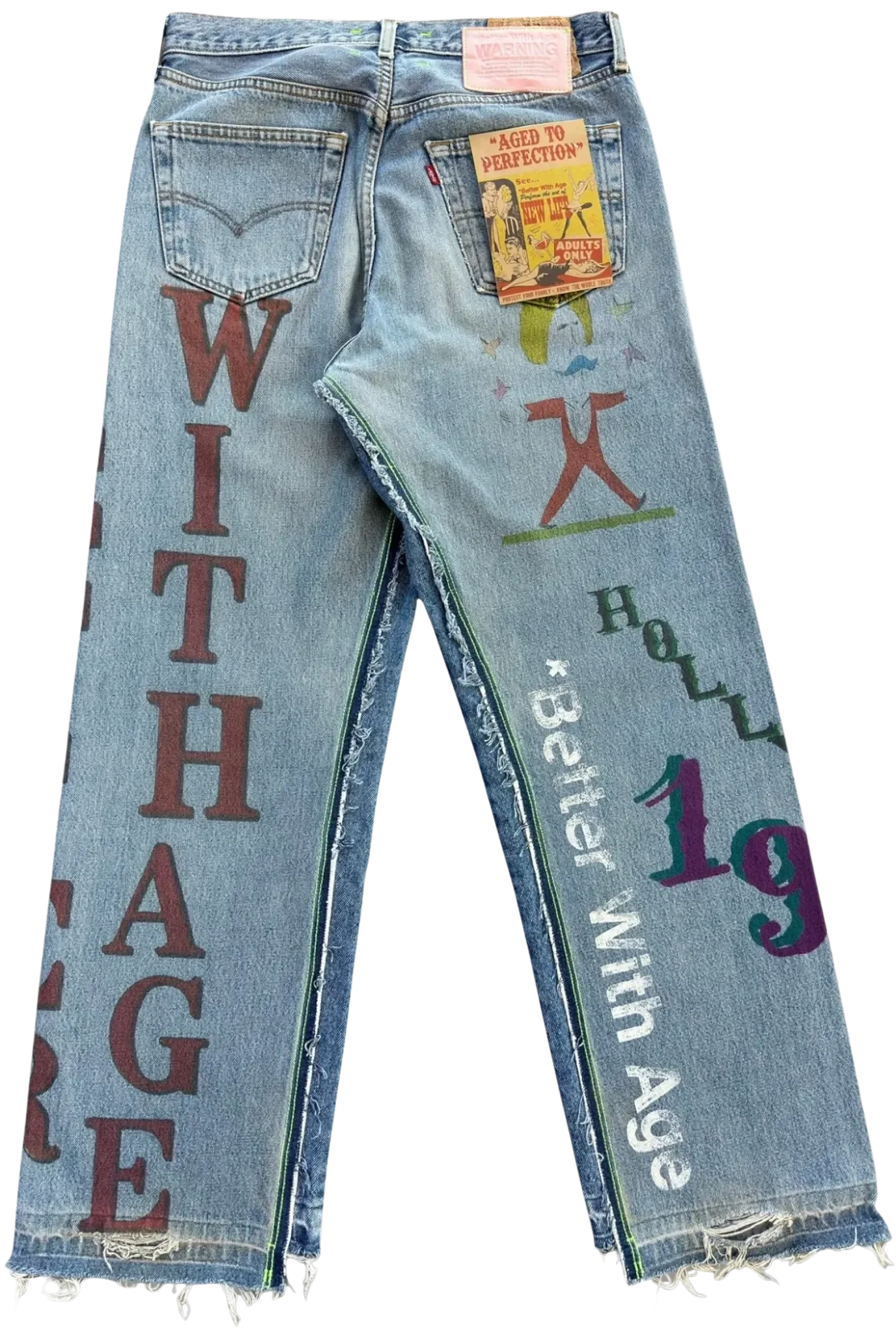 *Better With Age 'Harrison' Double Wide Denim Jeans - Image 2