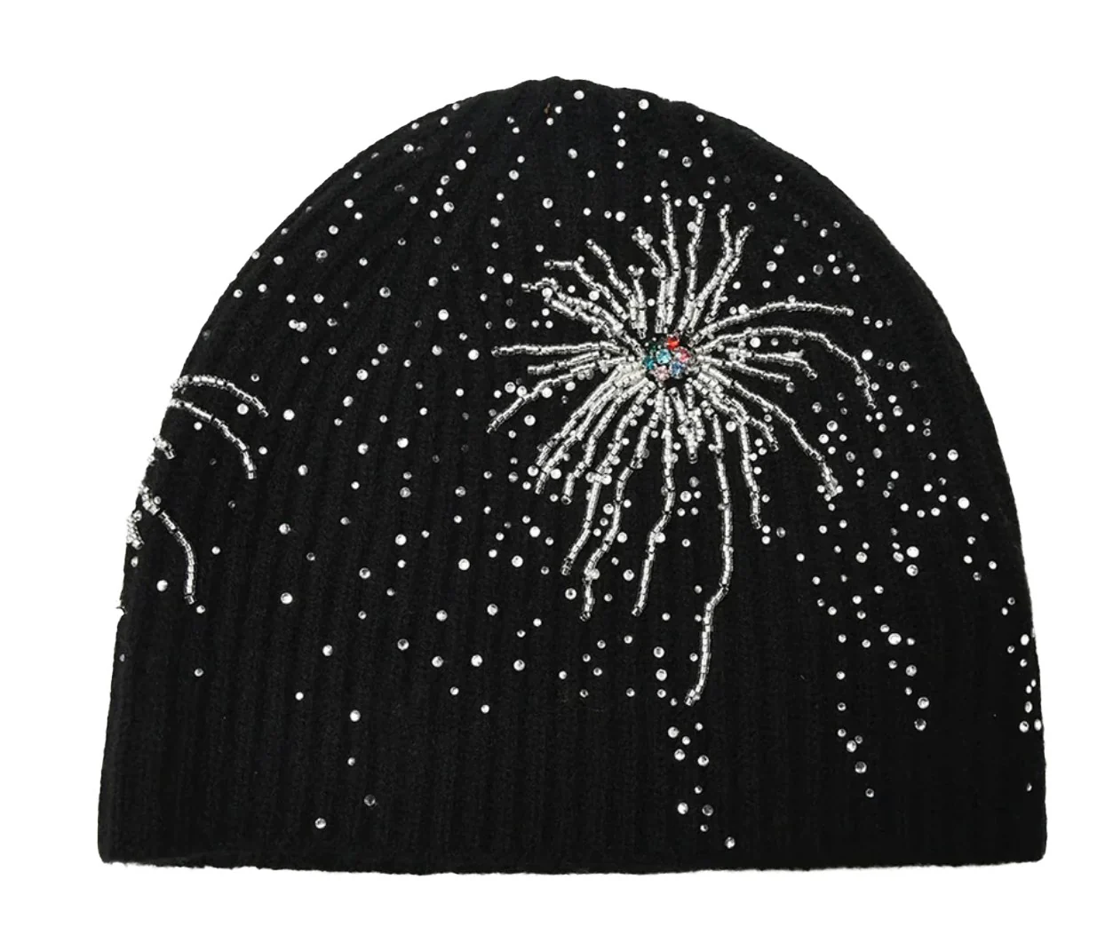 Birth of Royal Child 'Fireworks Studded' Black Beanie - Image 2