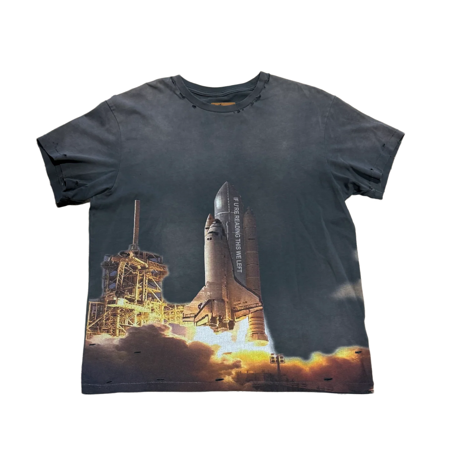 Birth of Royal Child 'Rocket' Washed Black Tee