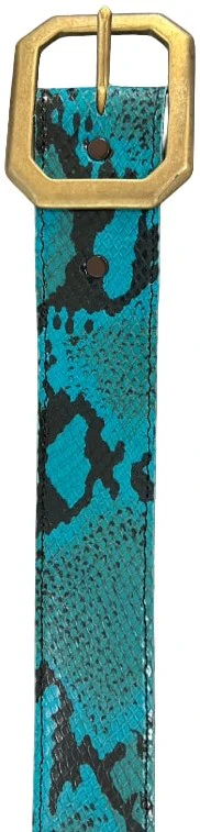 Blue Snakeskin Belt - Image 2