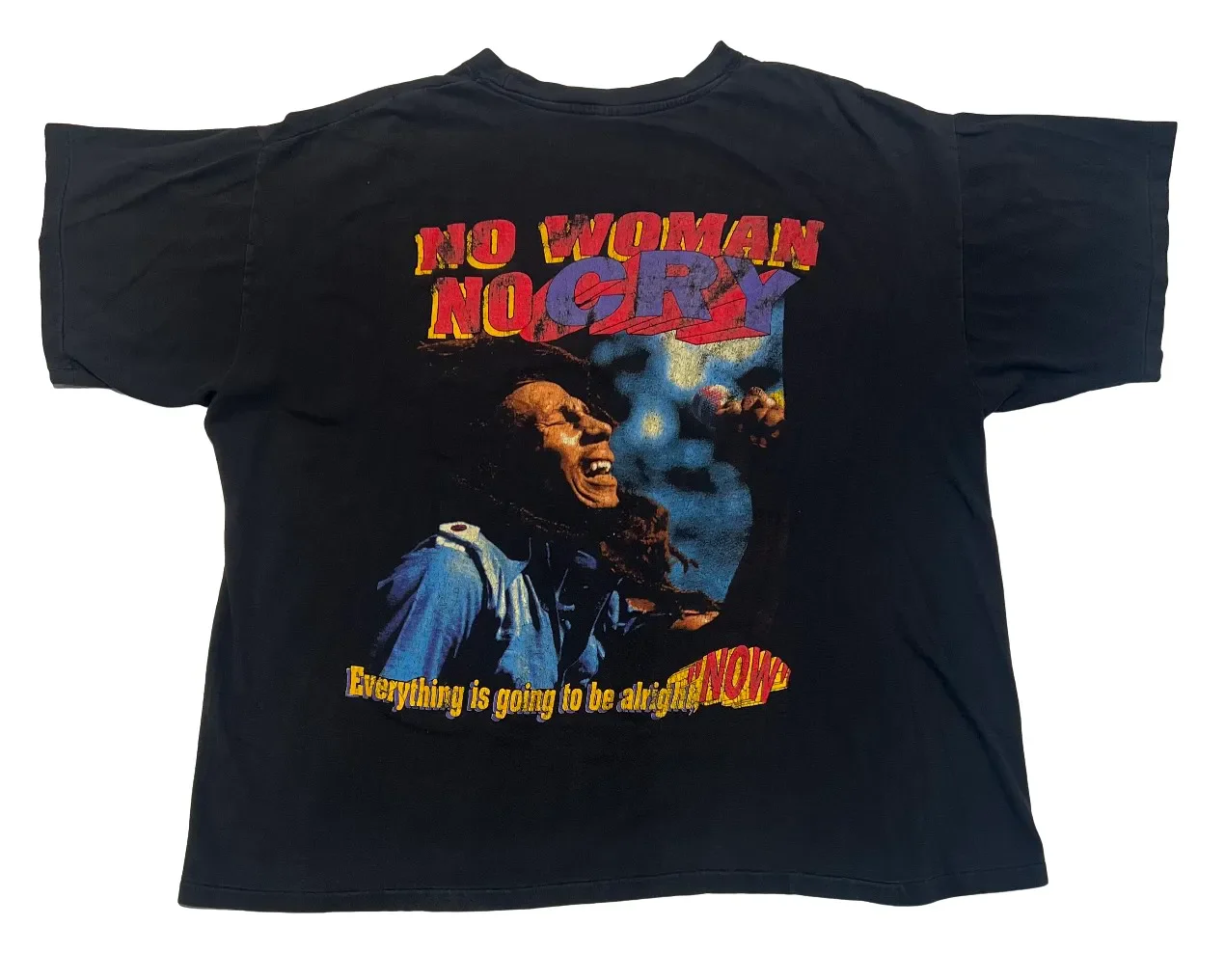 Bob Marley 'No Woman No Cry' Vintage 90s Tee - Image 2