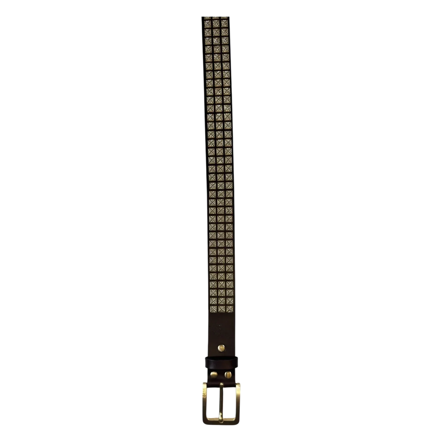 Bossi 'Gold on Brown' Studded Belt - Image 3