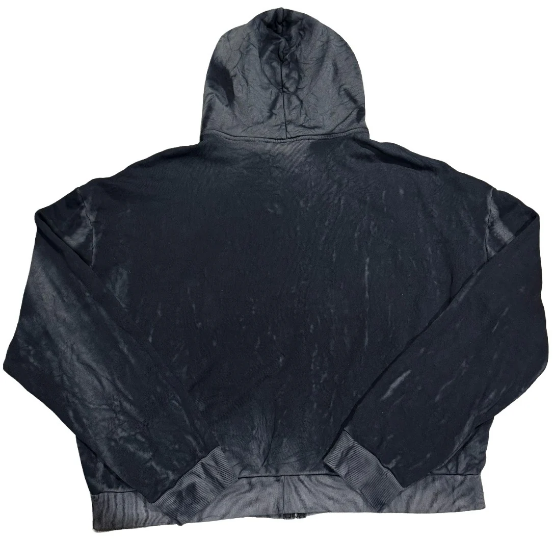 Bossi 'Red Heavy Metal' Washed Black Rhinestone Zip-Up - Image 2