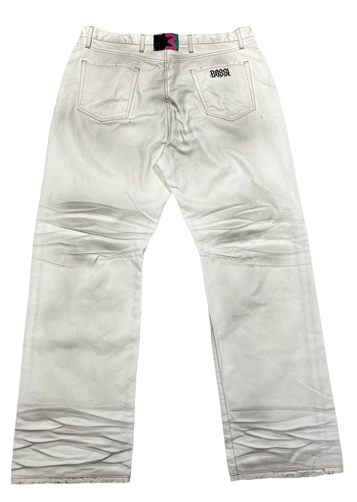 Bossi 'Road Wash' White Jeans - Image 2