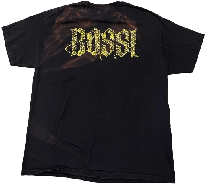 Bossi 'Wiz Khalifa Black & Yellow' Rhinestone Vintage Tee - Image 2