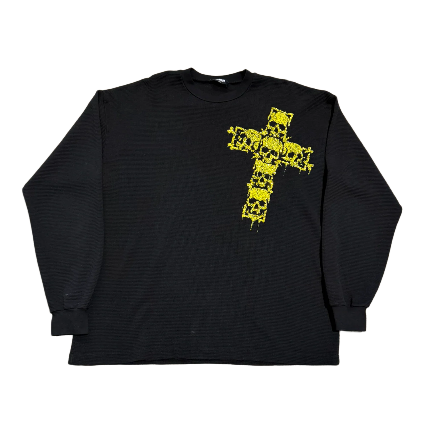 Bossi 'Yellow Bone Cross' Black Thermal Longsleeve