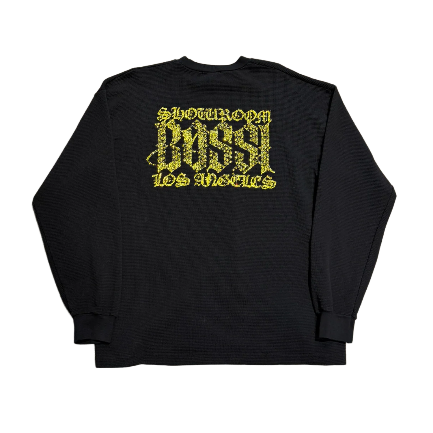 Bossi 'Yellow Bone Cross' Black Thermal Longsleeve - Image 2