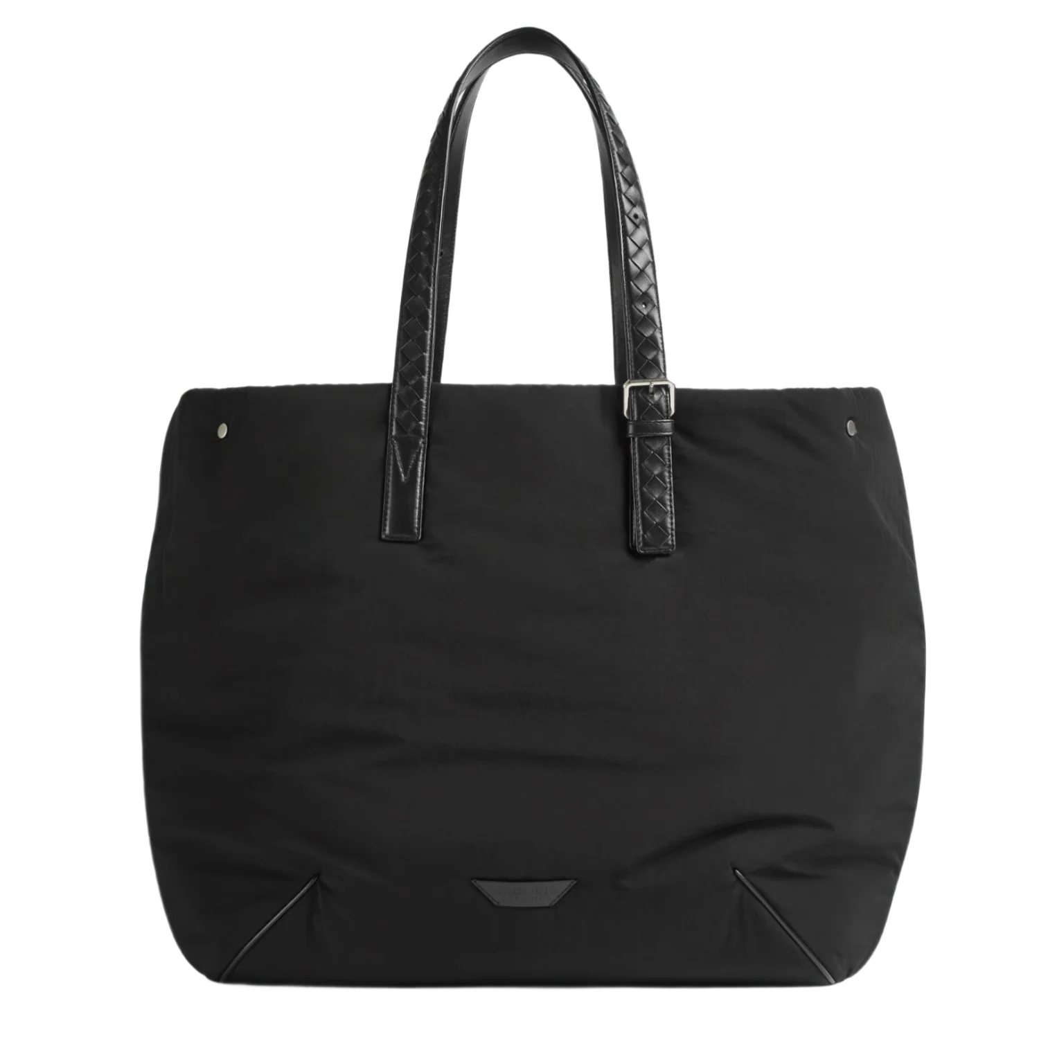 Bottega Veneta 'Black' Logo Patch Tote Bag