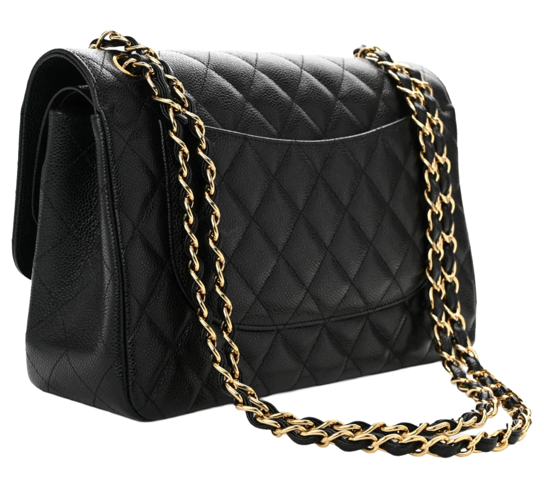 Chanel 'Black' Classic Jumbo Double Flap Gold Hardware - Image 2
