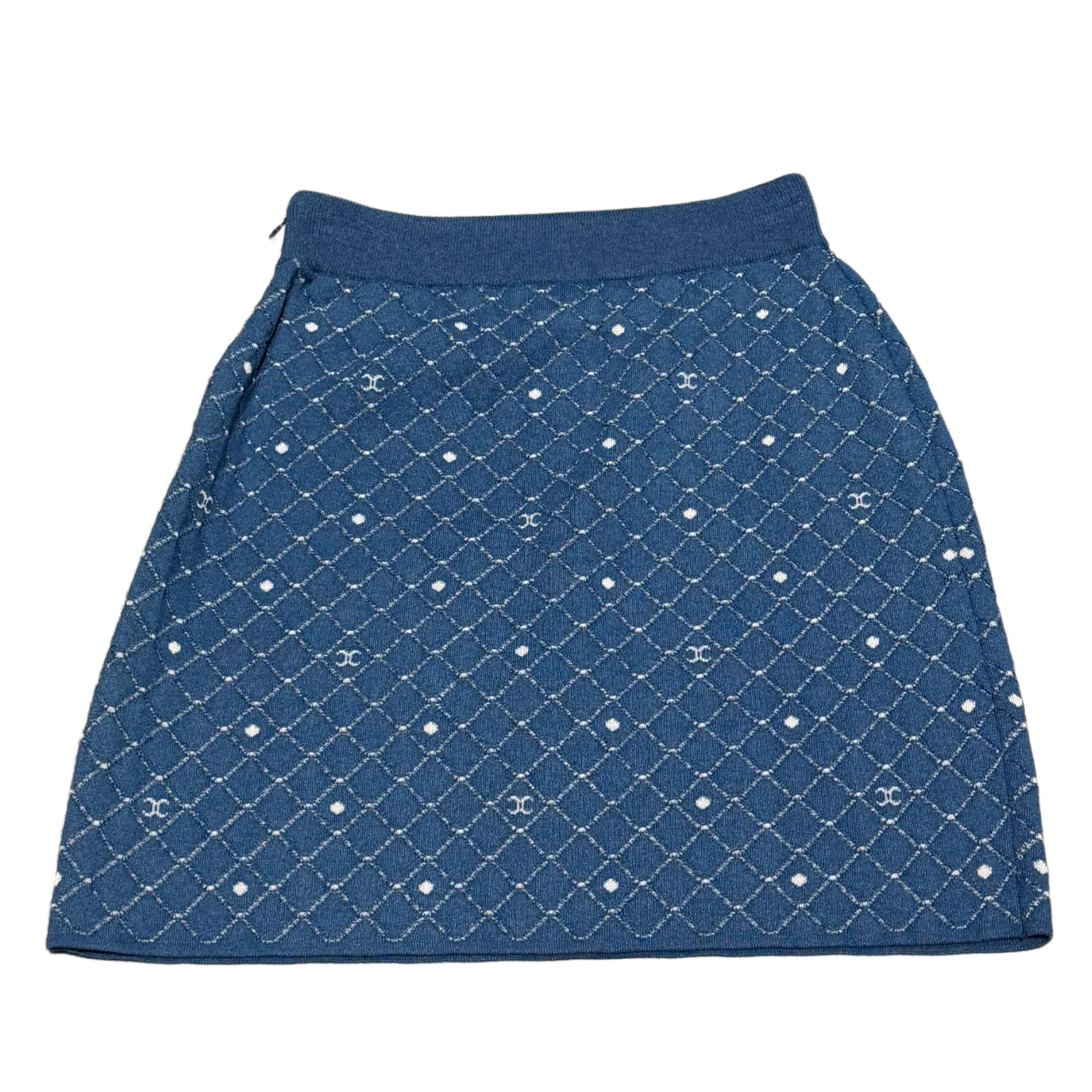 Chanel 'Blue Quilted Knit' Mini Skirt - Image 2