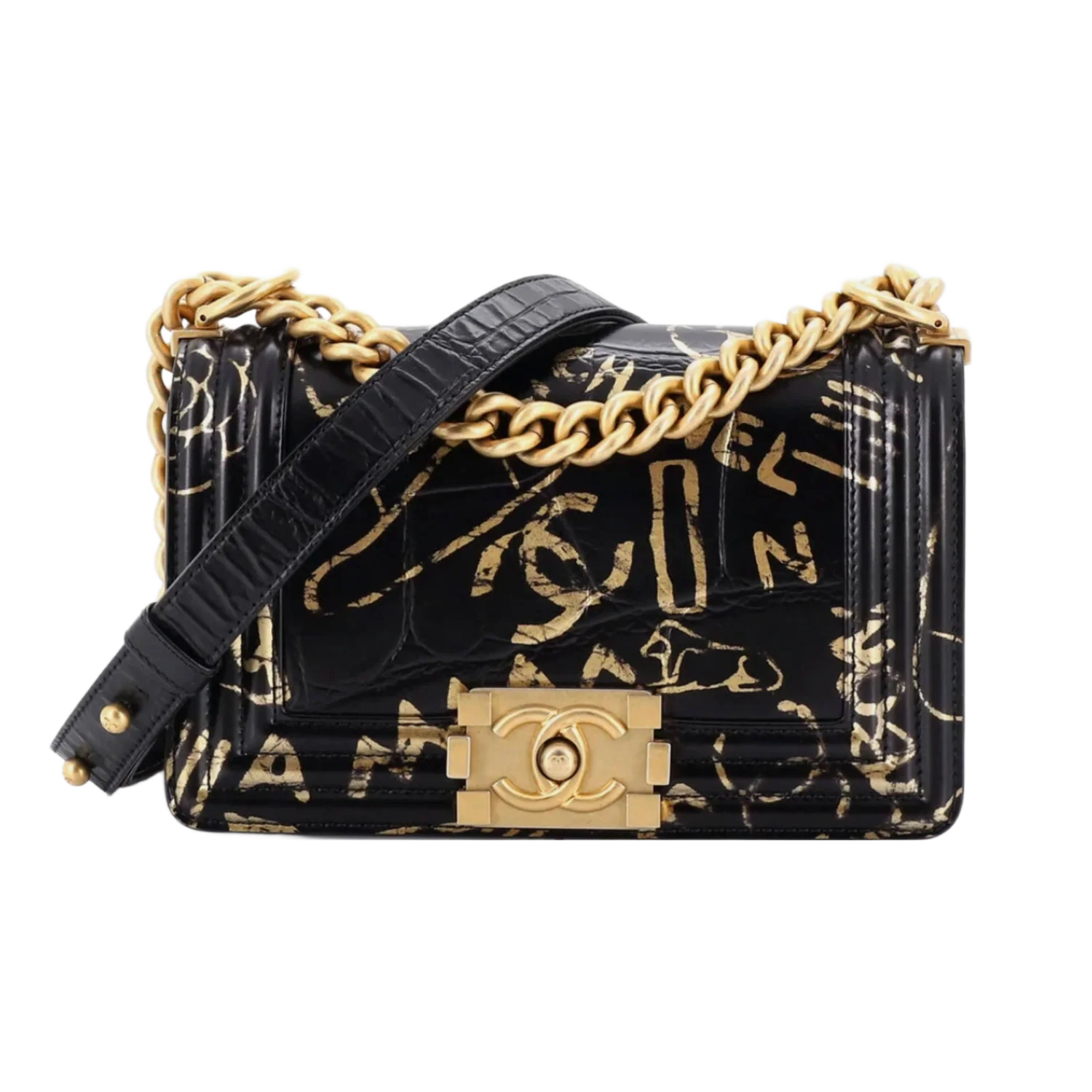 Chanel Boy Flap 'Graffiti' Black Bag