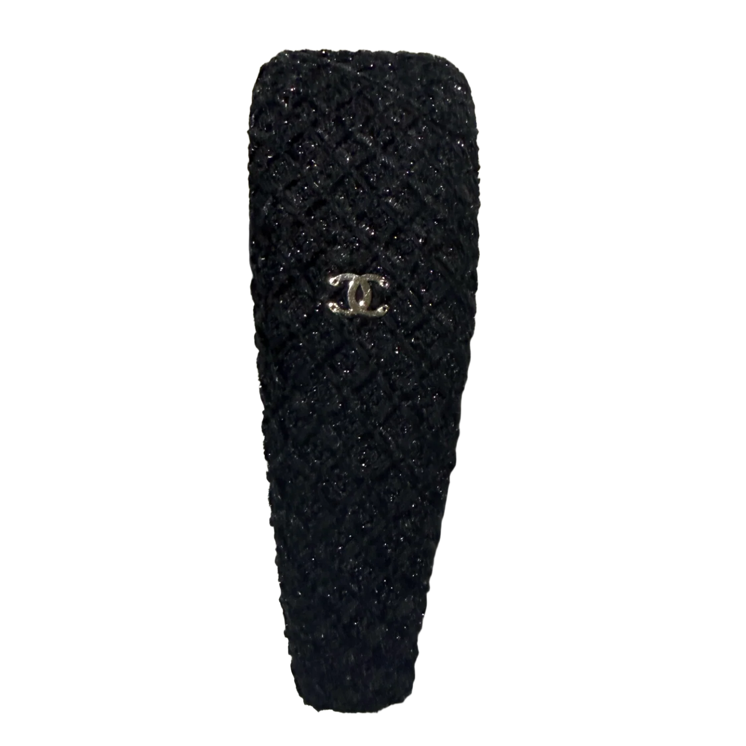 Chanel CC Metallic Tweed Embellished Headband 25K - Image 2