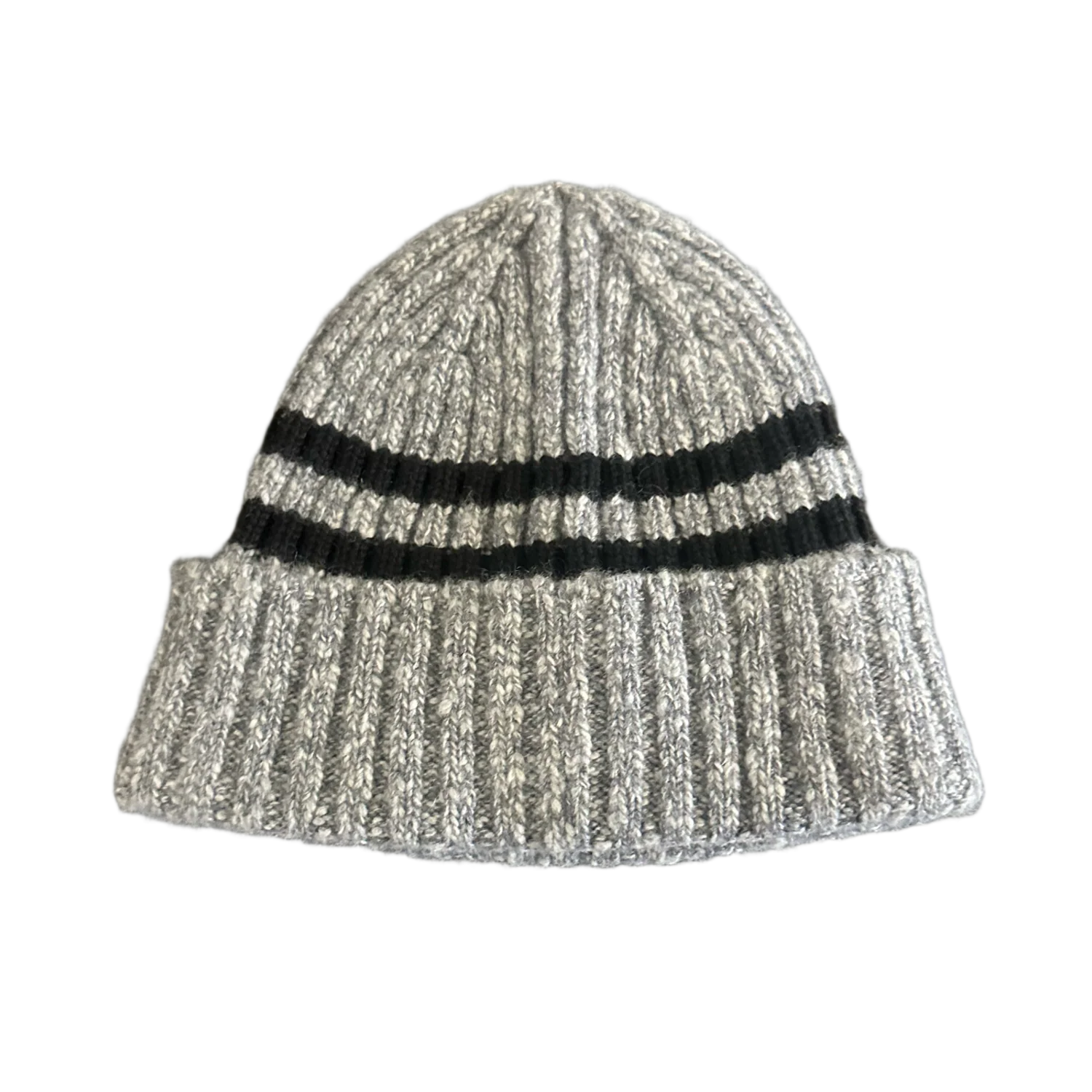 Chanel 'Grey' Stripped Beanie - Image 2