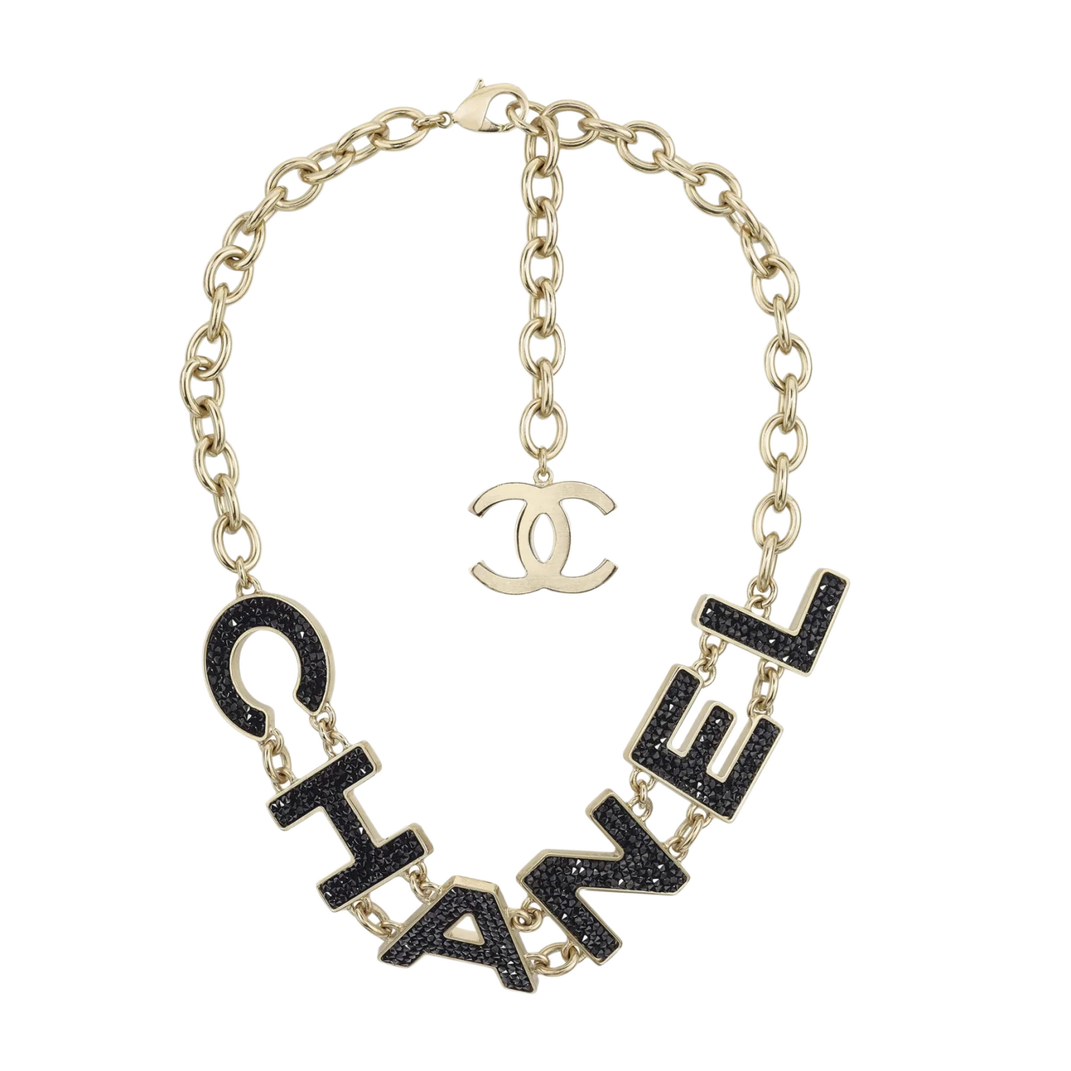 Chanel Logo 'Black/Gold' Statement Choker Necklace