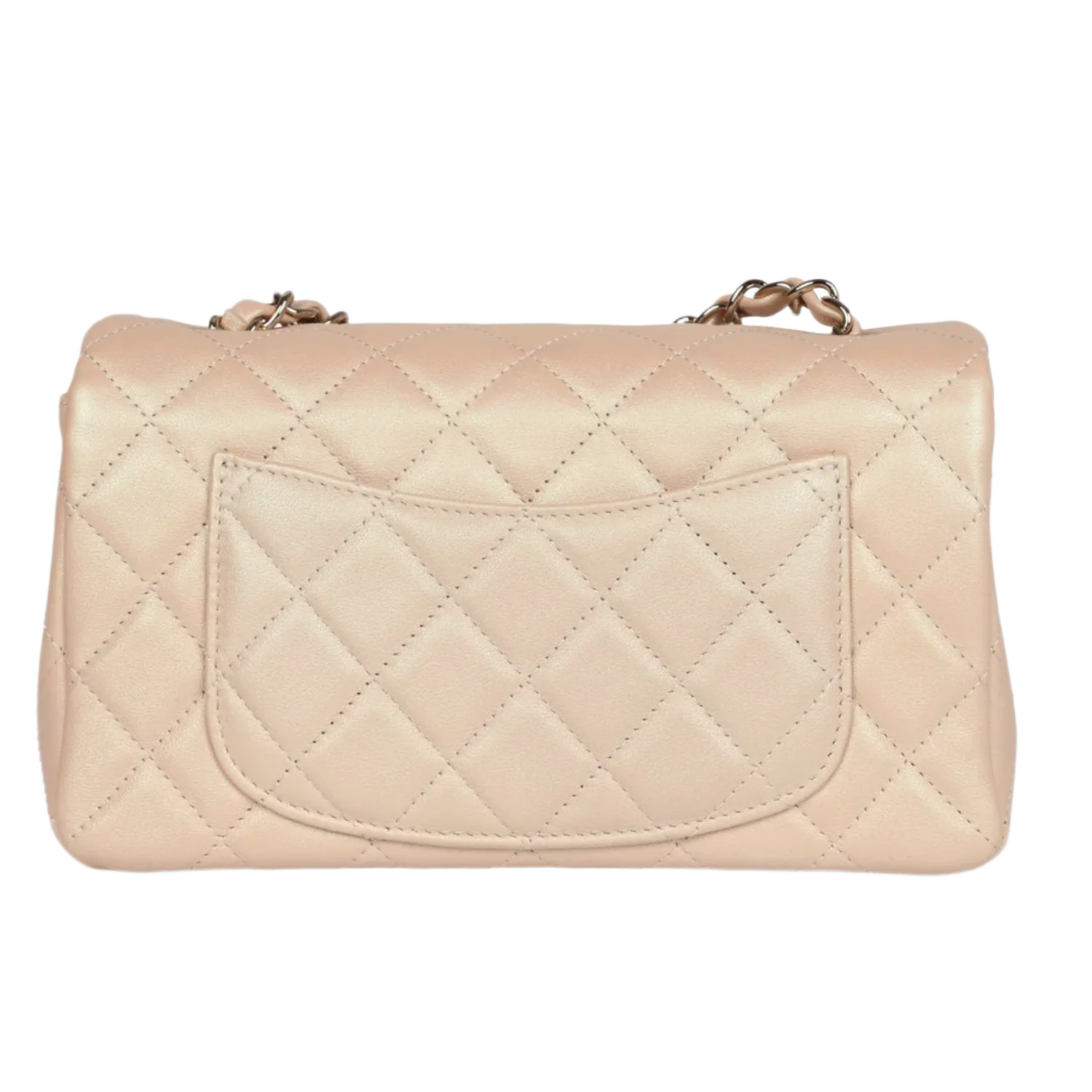 Chanel Mini Flap Lambskin 'Iridescent Beige' Gold Hardware Bag - Image 2