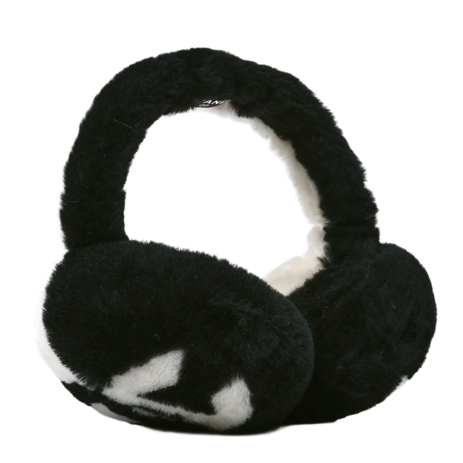 Chanel Sterling 'CC Black'White' Ear Muffs