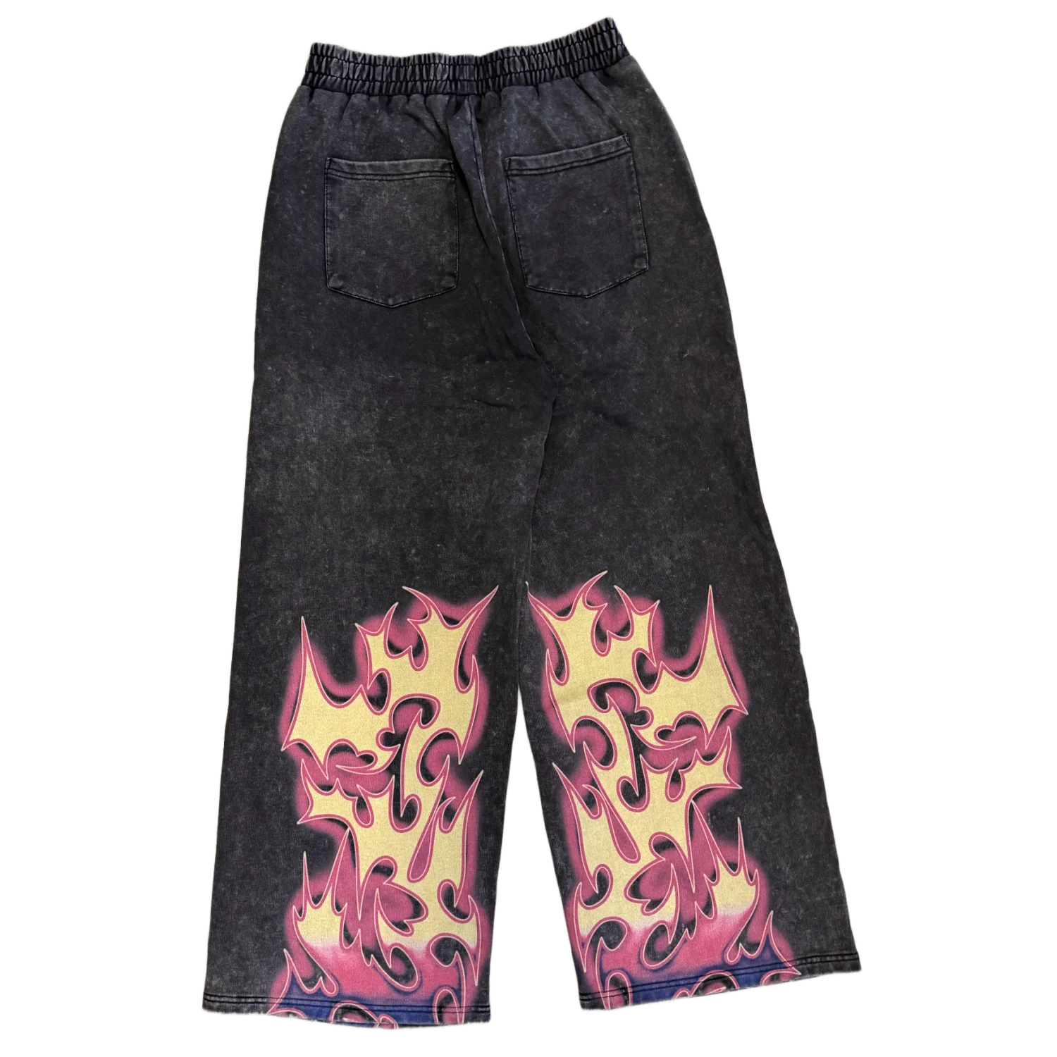 Chew Forever 'Static' Black Wash Sweatpants - Image 2
