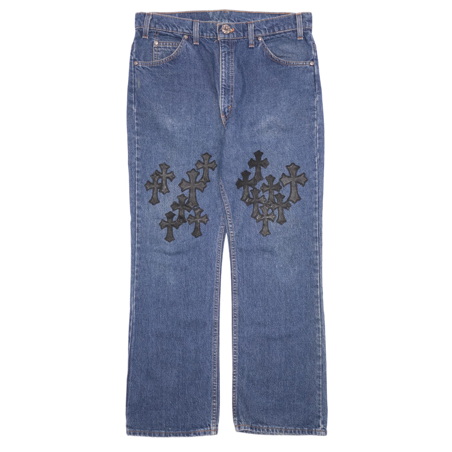 Chrome Hearts '20 Patch' Dark Wash Jeans