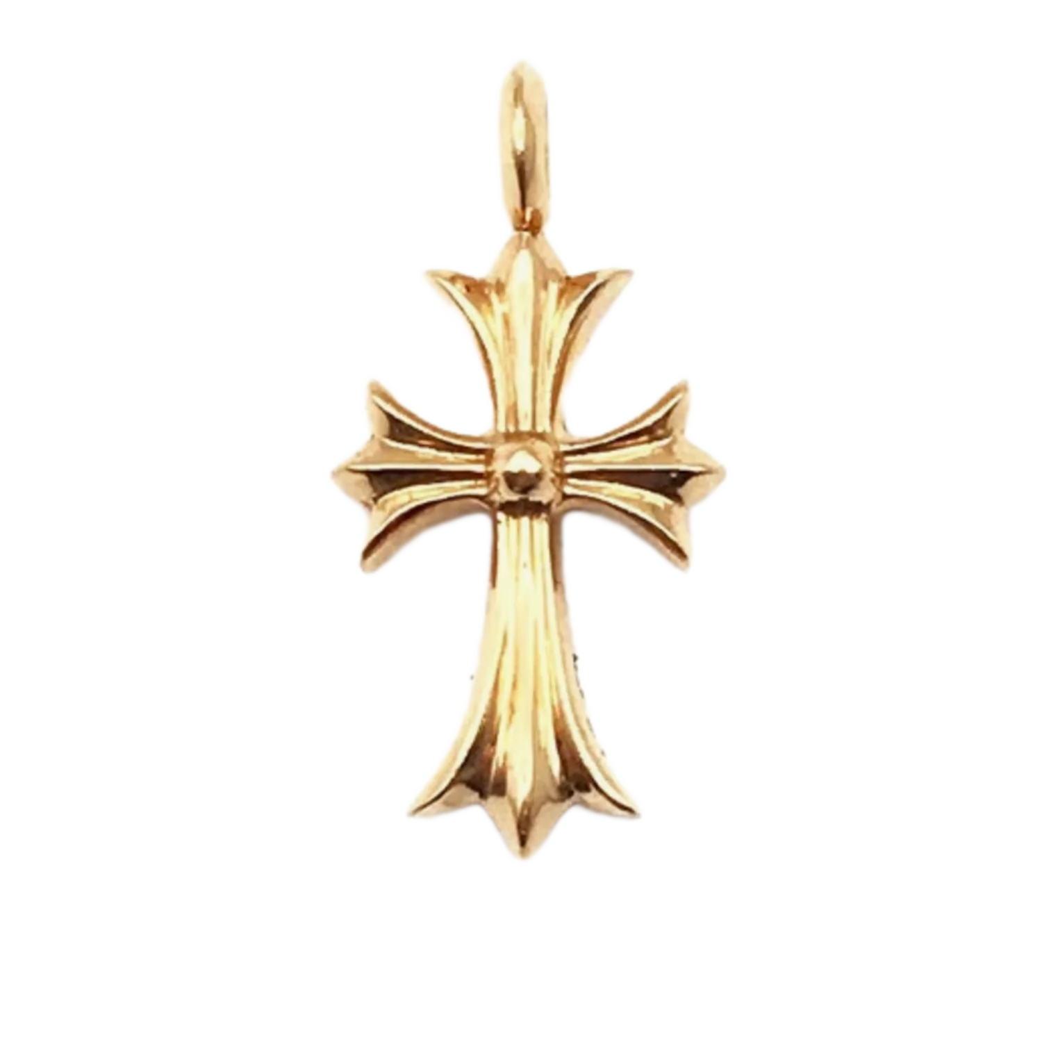 Chrome Hearts '22k Gold/Ruby' Cross Pendant - Image 2