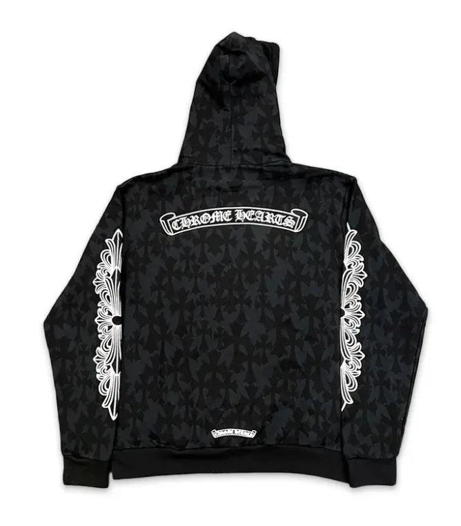 Chrome Hearts All Over 'Cemetery Print' Hoodie - Image 2