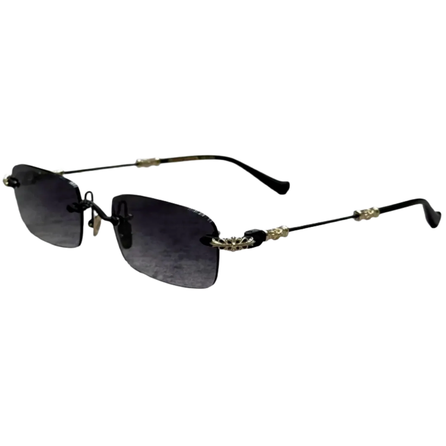 Chrome Hearts 'Black/Gold' Pills III Sunglasses - Image 2