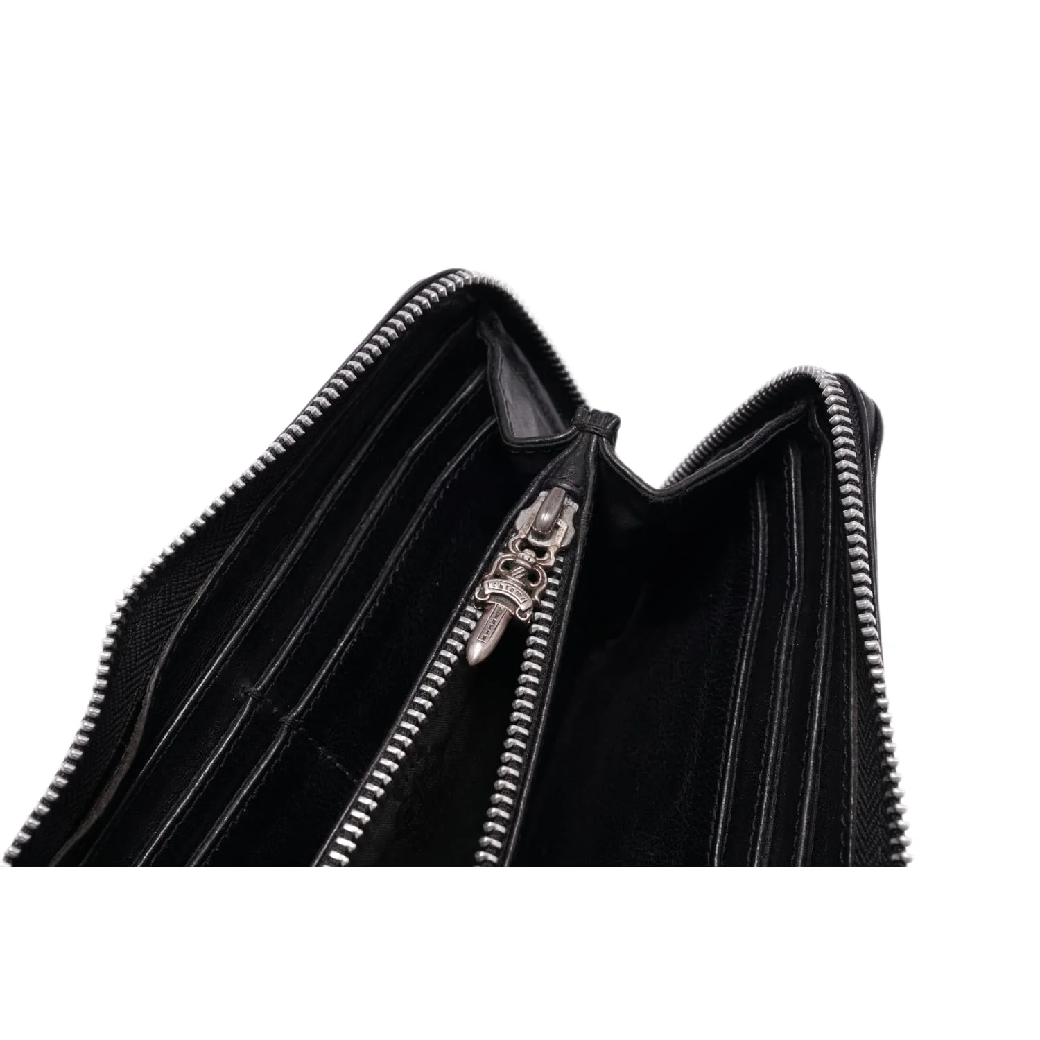 Chrome Hearts 'Black' Triple Cross Leather Wallet - Image 4