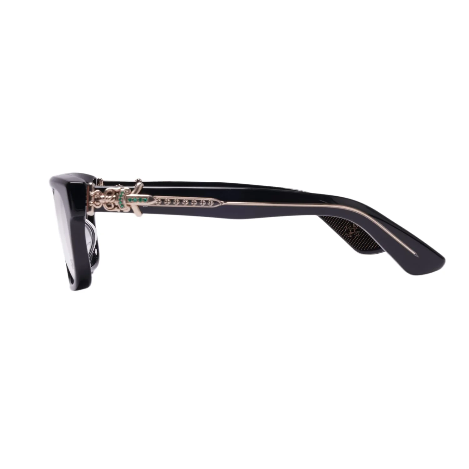 Chrome Hearts 'Black' Vagillionaire II Emerald Glasses - Image 3