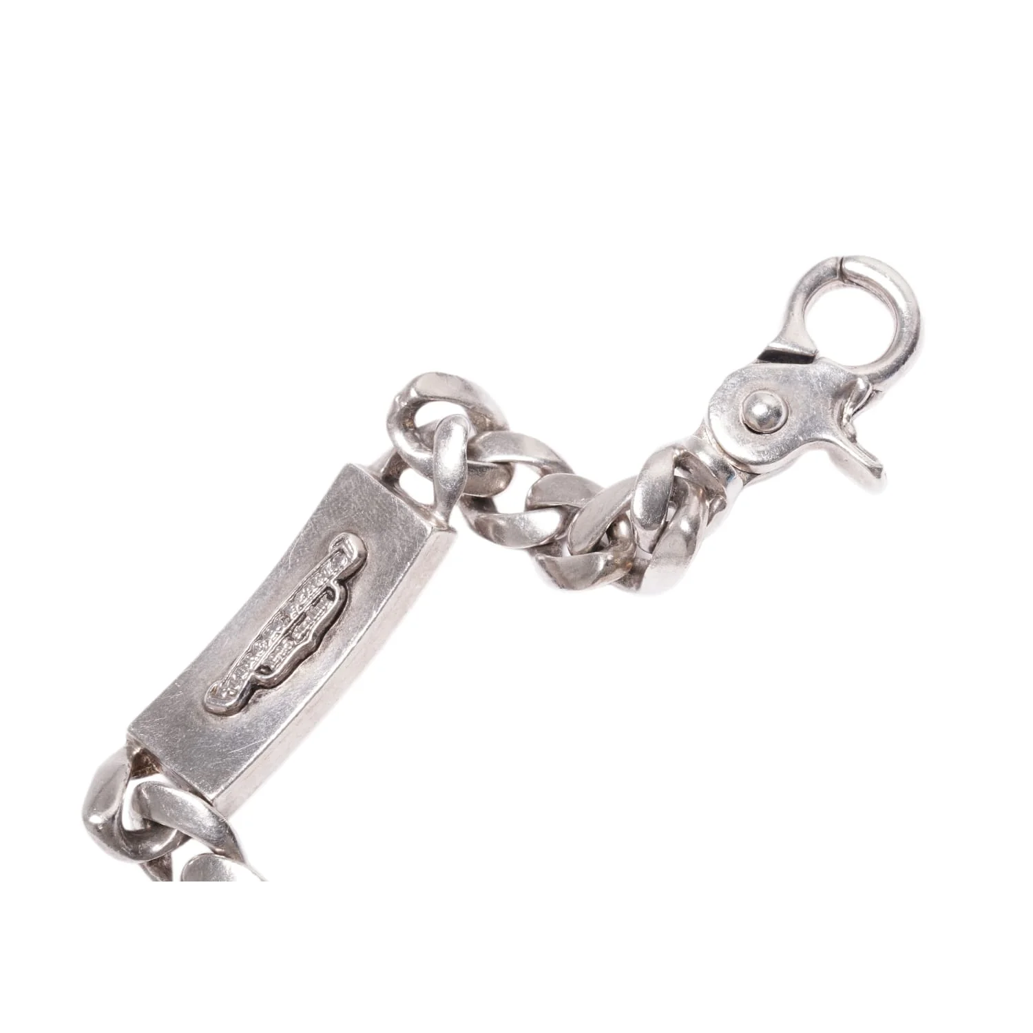 Chrome Hearts 'Blue Sapphire' Floral ID Cuban Clasp Bracelet - Image 5