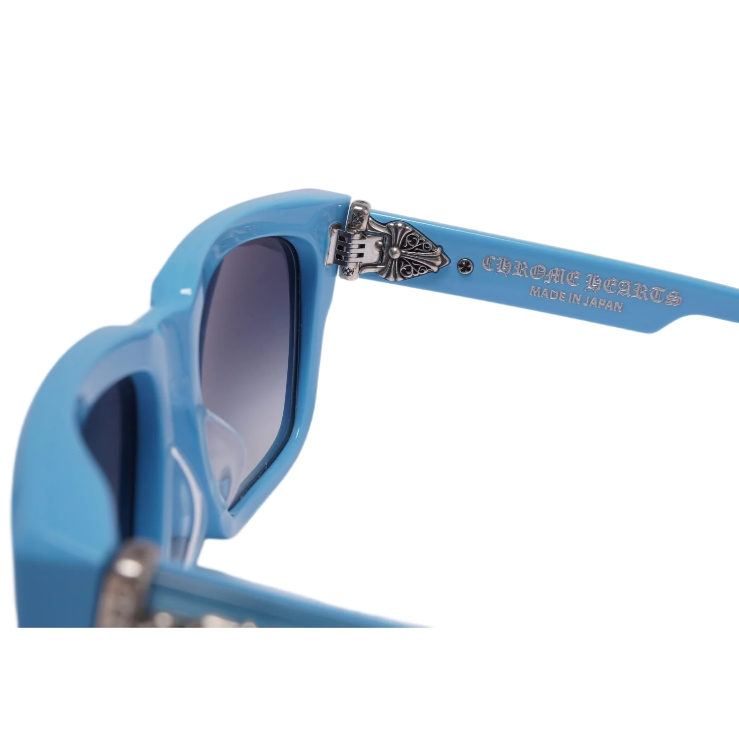 Chrome Hearts 'Blue/Silver' Box Officer Sunglasses - Image 4