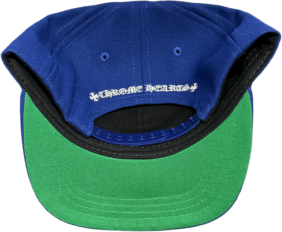 Chrome Hearts 'Blue/White' 6 Panel Baseball Hat - Image 2