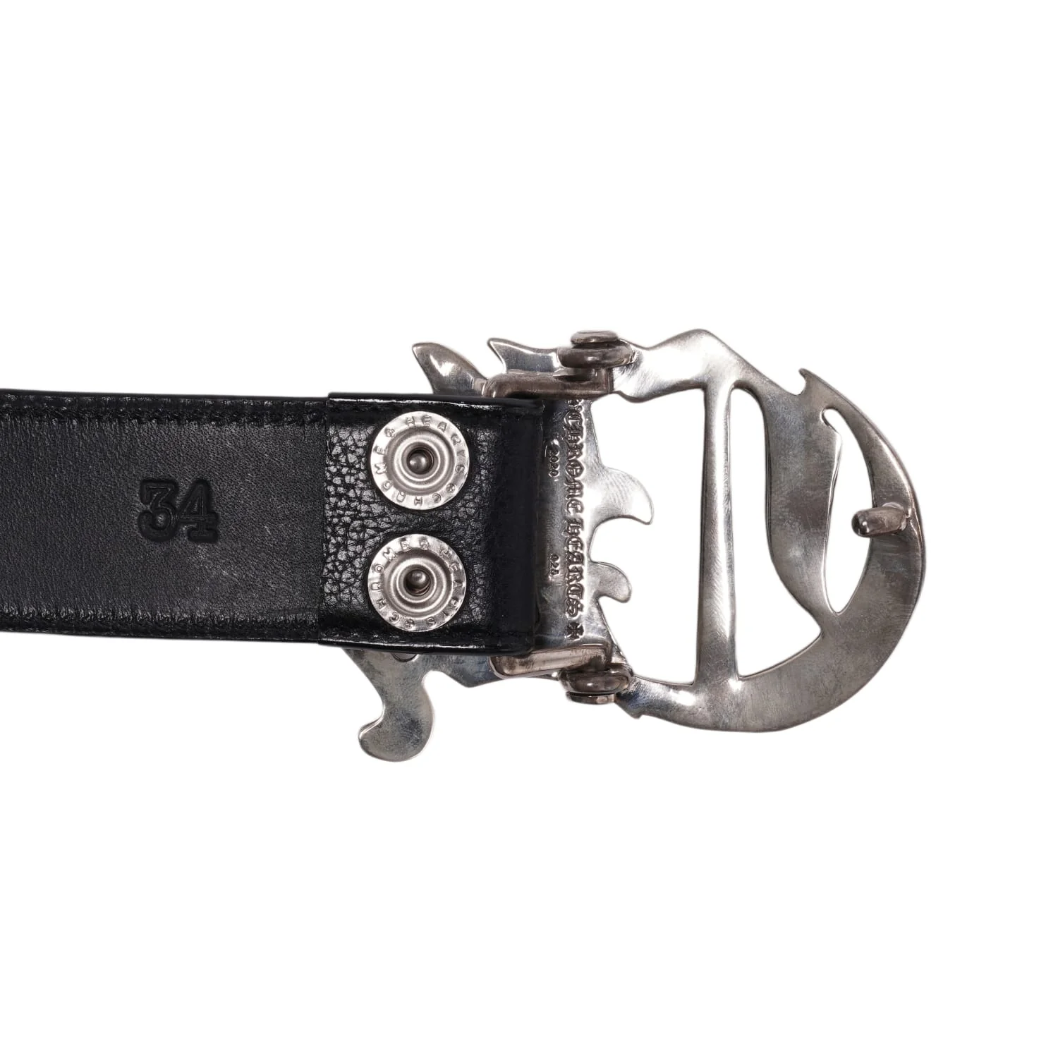 Chrome Hearts 'CH Logo' Black Belt - Image 3