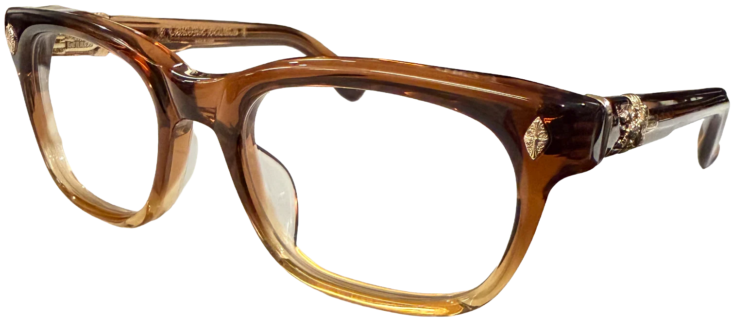 Chrome Hearts 'Dooable' Brown Hombre Glasses