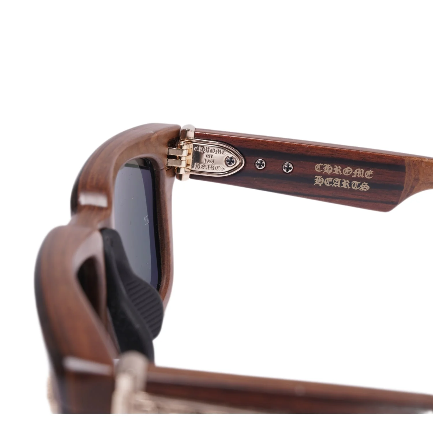Chrome Hearts 'Ebony' 18k Gold Lilith Sunglasses - Image 4