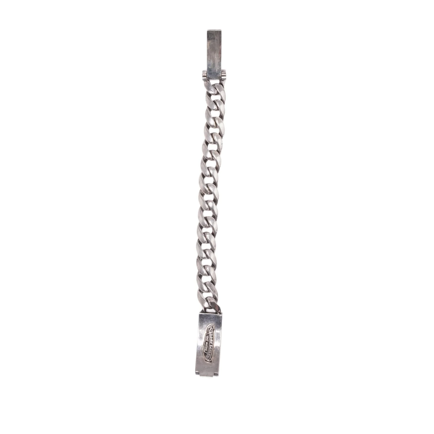 Chrome Hearts 'Floral Cross' 8in Silver Bracelet - Image 3