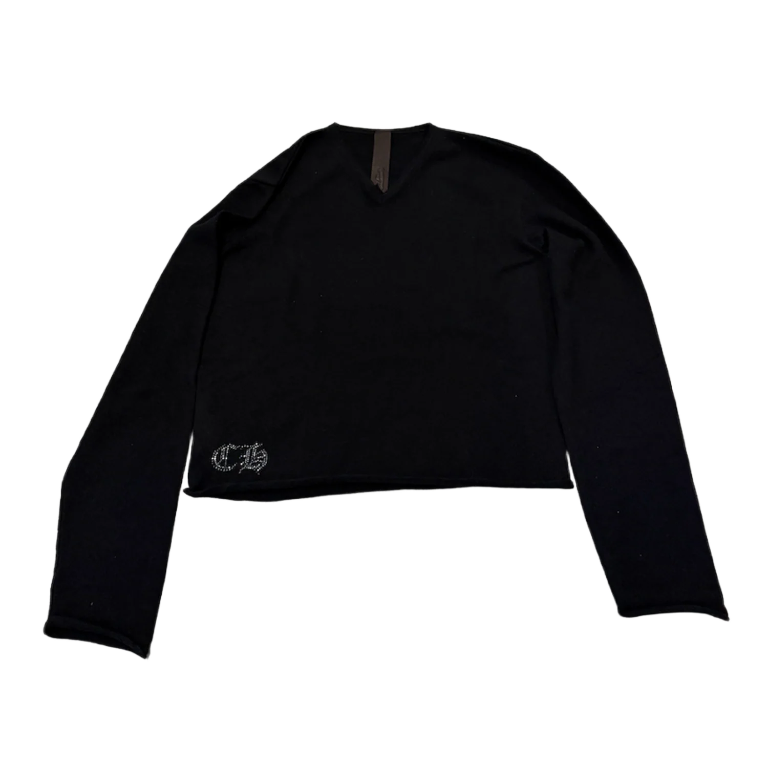 Chrome Hearts ' Floral Cross Rhinstone' Cashmere Longsleeve