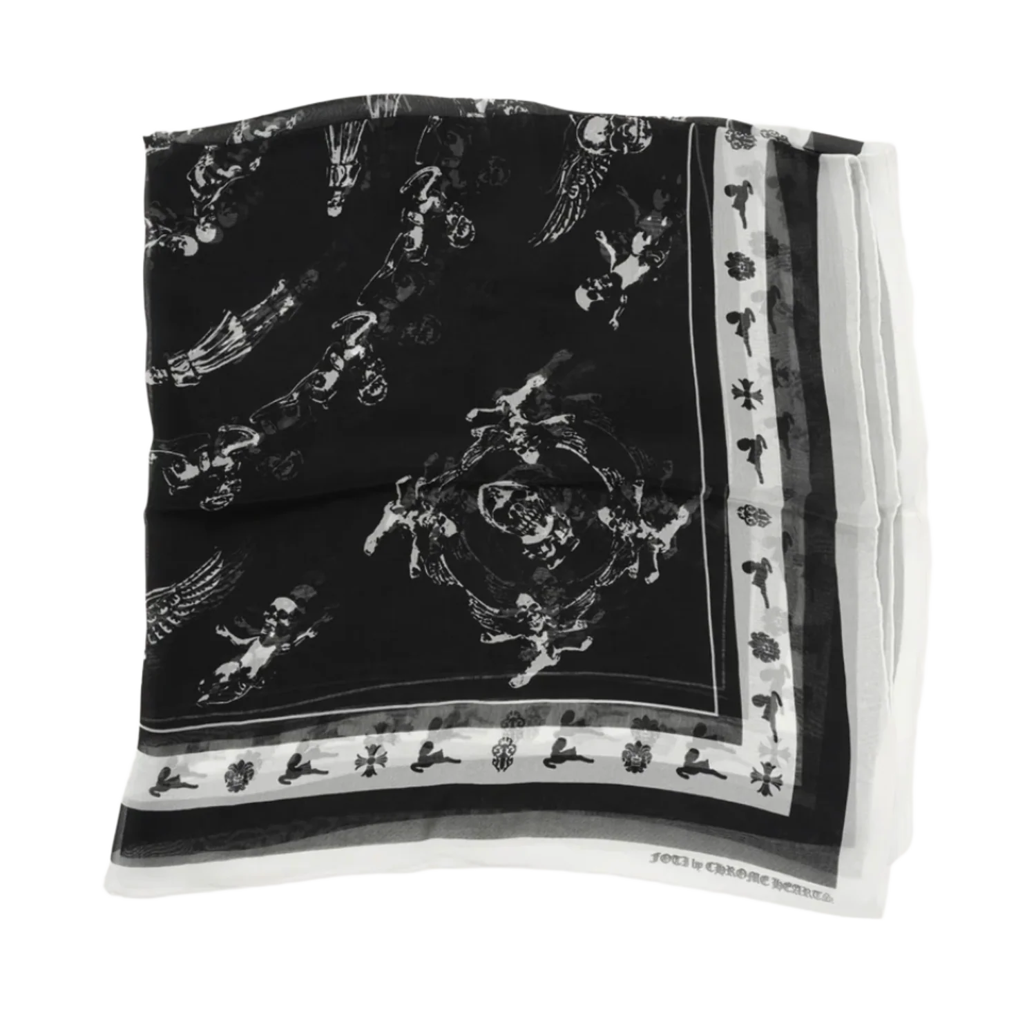 Chrome Hearts 'Foti' Silk Scarf - Image 2