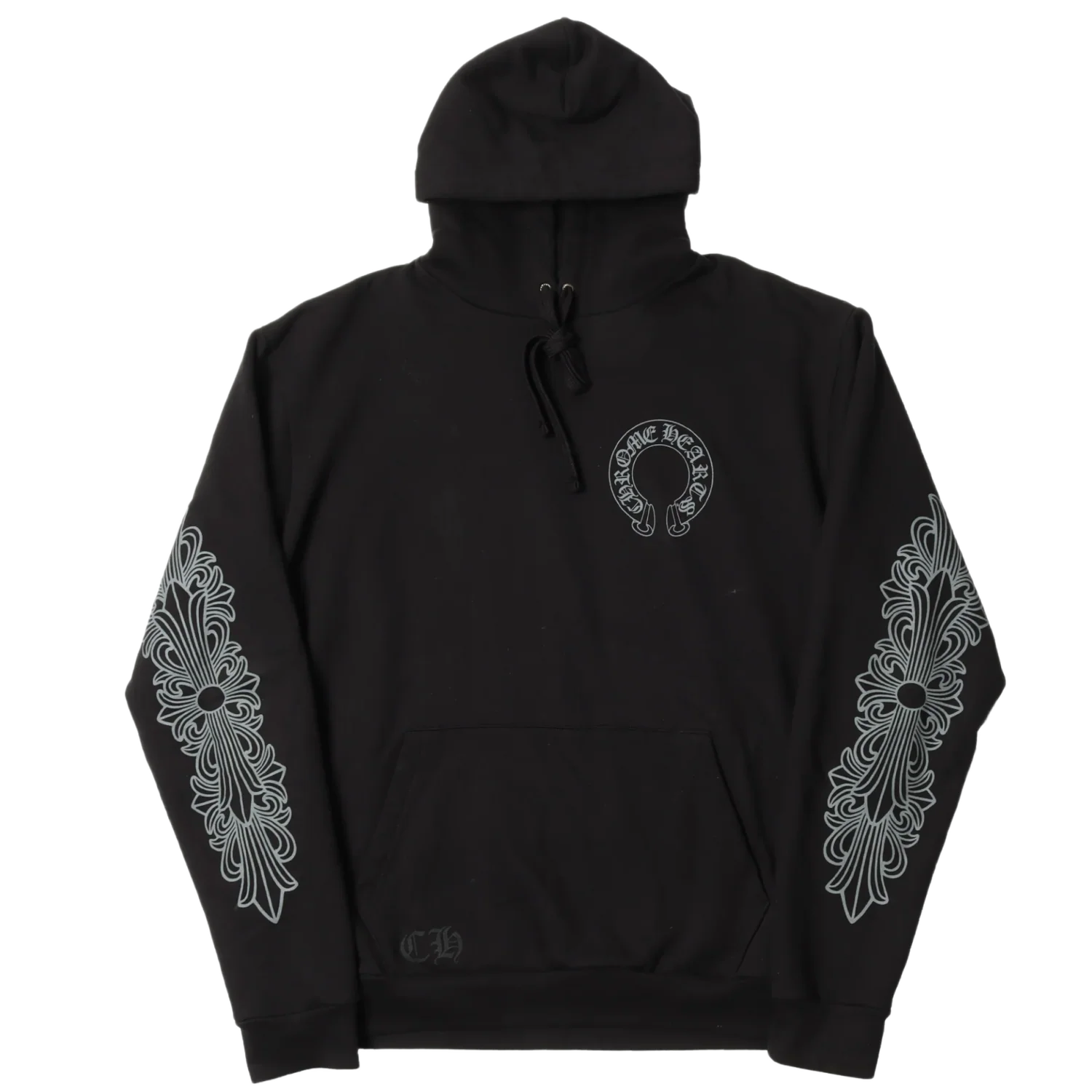 Chrome Hearts 'Friends and Family Grey Banner' Black Hoodie