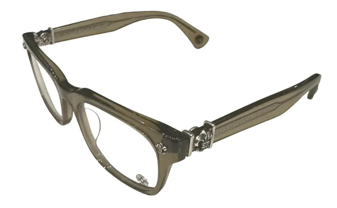 Chrome Hearts 'Gittin Any?' Army Green Crystal Glasses - Image 2