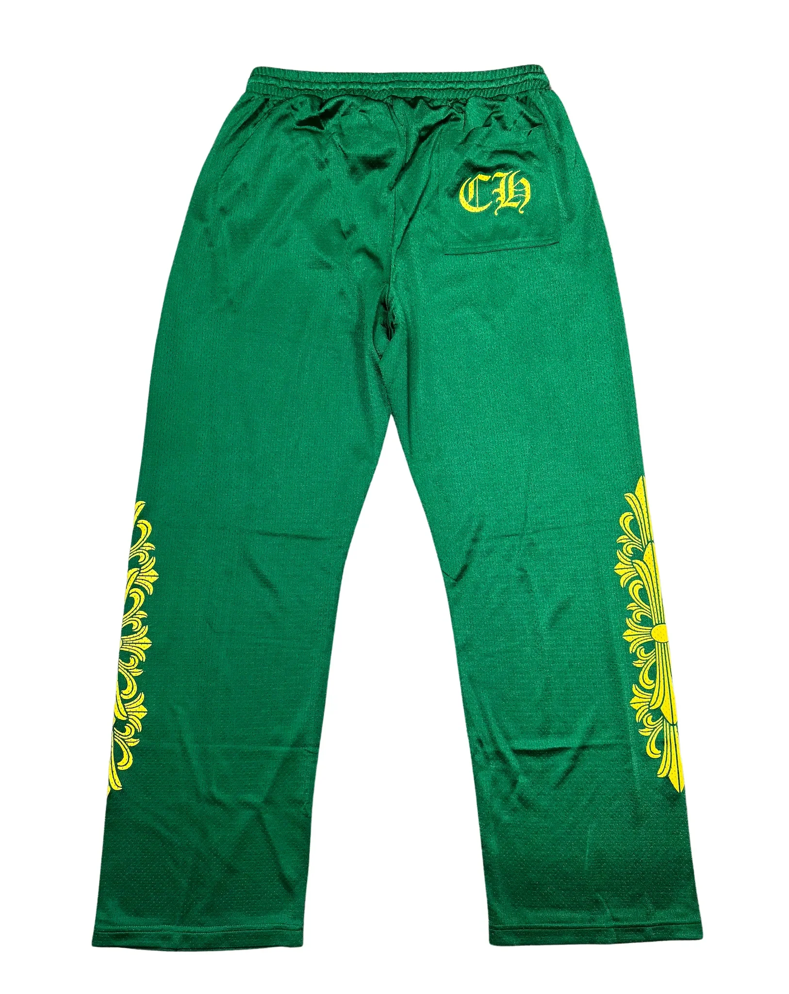 Chrome Hearts 'Green' Floral Mesh Pants - Image 2